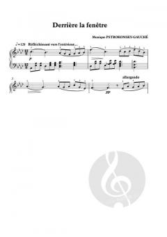 Derrière la fenêtre pour Piano von Monique Pstrokonsky-Gauché 