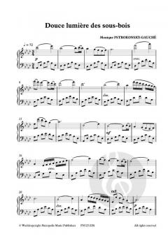 Douce lumière des sous-bois pour Piano von Monique Pstrokonsky-Gauché 