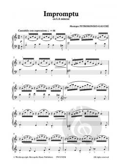 Impromptu en la mineur pour Piano von Monique Pstrokonsky-Gauché 