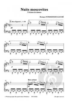 Nuits Moscovites pour Piano von Monique Pstrokonsky-Gauché 