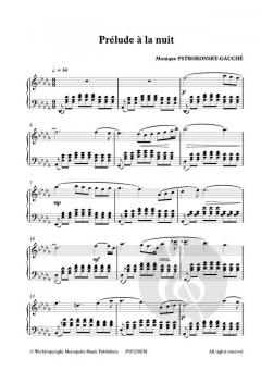 Prélude à la Nuit pour Piano von Monique Pstrokonsky-Gauché 