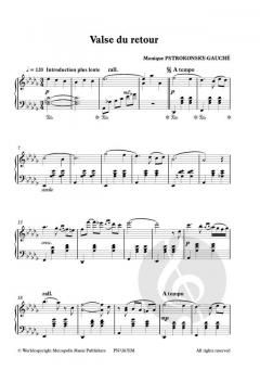 Valse du retour pour Piano von Monique Pstrokonsky-Gauché 