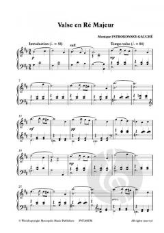 Valse en Re Majeur pour Piano von Monique Pstrokonsky-Gauché 