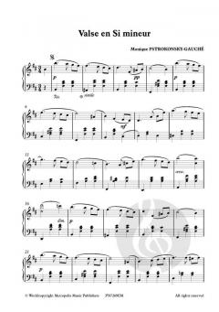 Valse en Si Mineur pour Piano von Monique Pstrokonsky-Gauché 