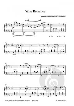 Valse Romance pour Piano von Monique Pstrokonsky-Gauché 
