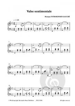 Valse Sentimentale pour Piano von Monique Pstrokonsky-Gauché 