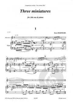 3 Miniatures von Koen Dejonghe 