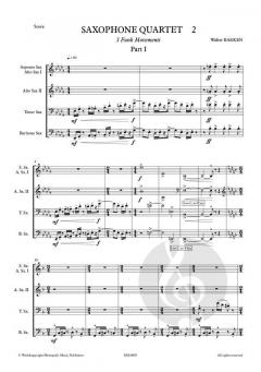 Saxophone Quartet 2 von Walter Baeken 
