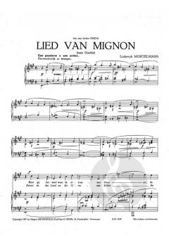 Lied van Mignon von Lodewyk Mortelmans 