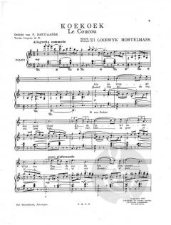 Koekoek von Lodewyk Mortelmans 