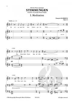 Stimmungen op. 12 von François Glorieux 