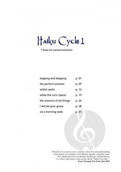 Haiku's Cycle 1 von Dirk Brossé 