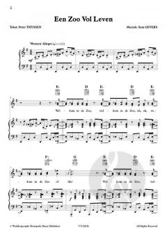 Zoo of Life - Songbook von Sam Gevers 