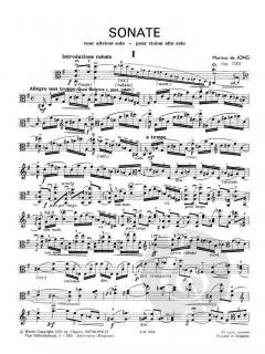 Sonata von Marinus de Jong 