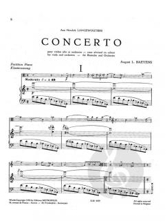 Concerto von August Baeyens 
