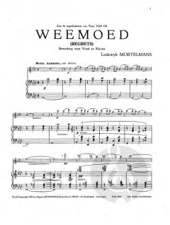 Weemoed (Regrets) von Lodewyk Mortelmans 