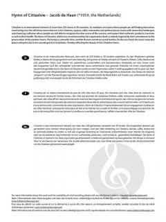 Hymn of Cittaslow von Jacob de Haan 