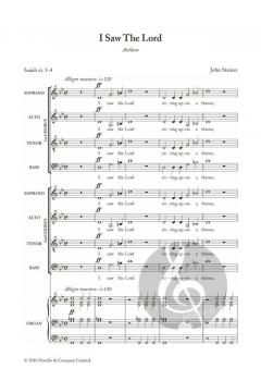 I Saw The Lord von Isaiah vI. 1-4/Sir John Stainer 