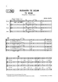 Te Deum für Soli (Zoltan Kodaly) 