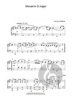 Minuet In G Major von Ludwig van Beethoven (Download) 