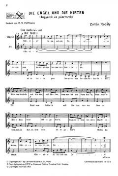 Die Engel und die Hirten (The Angels And The Shepherds) (Zoltan Kodaly) 