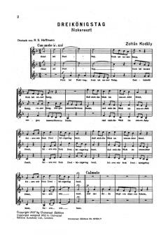 Dreikönigstag (Zoltan Kodaly) 