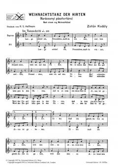 Weihnachtstanz der Hirten (Zoltan Kodaly) 