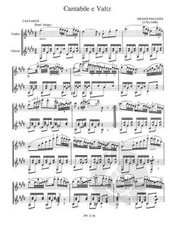 Cantabile e Valtz/Duettino von Niccolò Paganini 