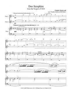 Duo Seraphim von Claudio Monteverdi 