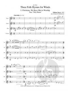 3 Folk Hymns for Winds 