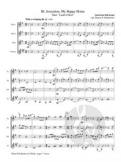 3 Folk Hymns for Winds 