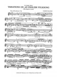 Variations on an English Folk Song 'The Seeds of Love' von Charles Delaney 