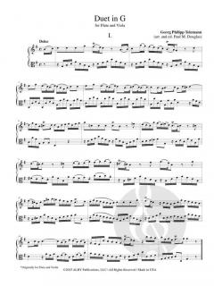 Duet in G Major von Georg Philipp Telemann 
