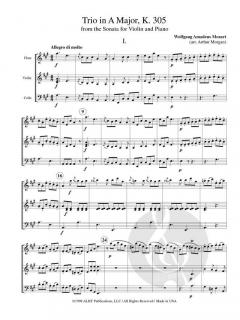 Trio in A Major, KV305 von Wolfgang Amadeus Mozart 
