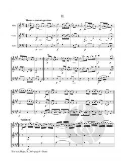 Trio in A Major, KV305 von Wolfgang Amadeus Mozart 