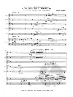 5 Cats and a Porcupine von Ira-Paul Schwarz 