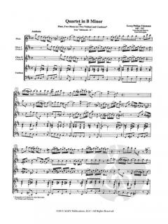 Quartet in B Minor von Georg Philipp Telemann 