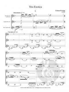 Trio Exotica (Alto Flute/Piccolo, English Horn, Bass Clarinet) von Graham Powning 