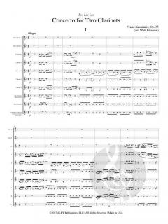 Concerto for 2 Clarinets op. 35 von Franz Vincenz Krommer 