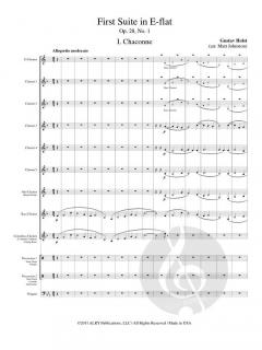 First Suite in E-flat op. 28, No.1 von Gustav Holst 