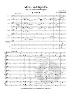 Menuet and Rigaudon from 'Le Tombeau de Couperin' von Maurice Ravel 