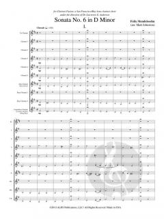 Sonata No. 6 in D Minor von Felix Mendelssohn Bartholdy 