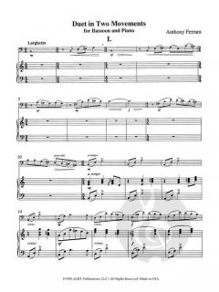 Duet in 2 Movements von Anthony Ferrara 