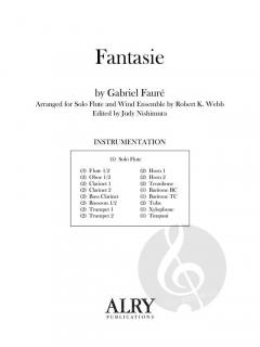 Fantasie  von Gabriel Fauré 