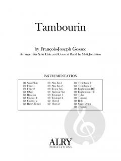Tambourin  von François-Joseph Gossec 