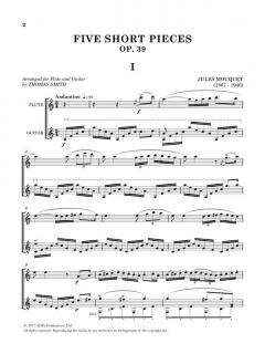 5 Short Pieces op. 39 von Jules Mouquet 