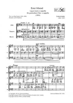 Abend (Zoltan Kodaly) 