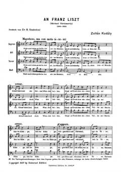 An Franz Liszt (Zoltan Kodaly) 