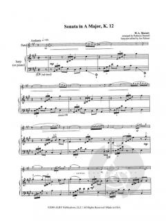 Sonata in A Major, K. 12 von Wolfgang Amadeus Mozart 