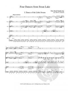 4 Dances (from Swan Lake) von Peter Iljitsch Tschaikowsky 
